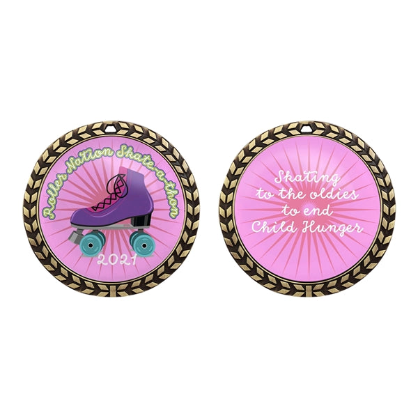 1.75" Speed Medal w/ Full Color Dome Imprint