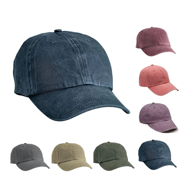 Garment-washed Cotton Cap