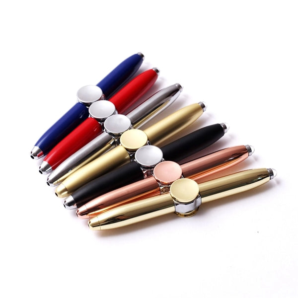 LED Light Fidget Spinner Ballpoint Pen