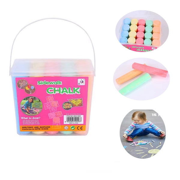 Sidewalk Chalk 20 Count- 5 colors