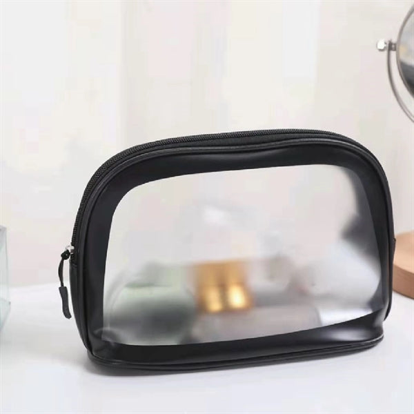 Transparent PU bag With Hand Strap Toiletry Travel Organizer