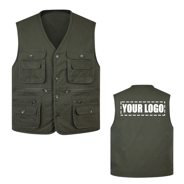 Outdoor Work Vest W/ Multi Pockets