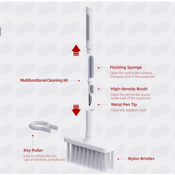 5-in-1 Multi-Function Keyboard Earbus Cleaning Tool