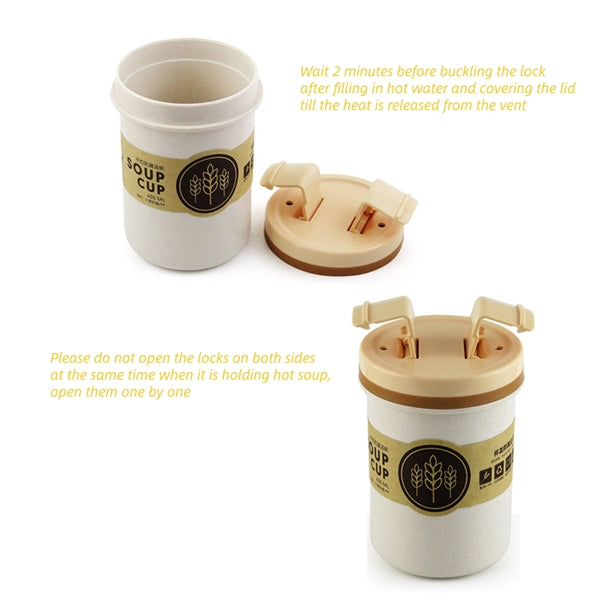Wheat Straw Biodegradable Soup Cup Microwave Safe