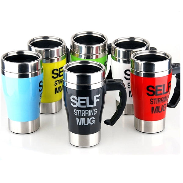 Stainless steel Automatic mixing coffee mug