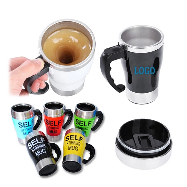 Stainless steel Automatic mixing coffee mug