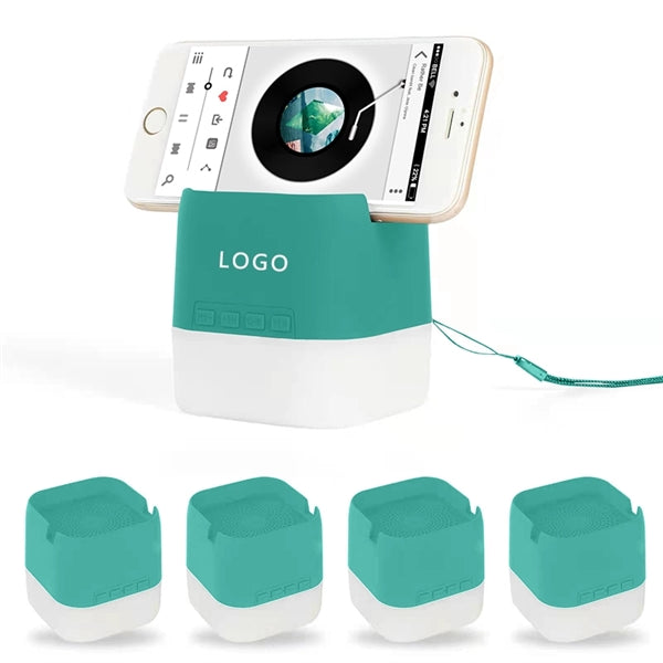Color Of Macaron Wireless Speaker With Phone Stand And Led