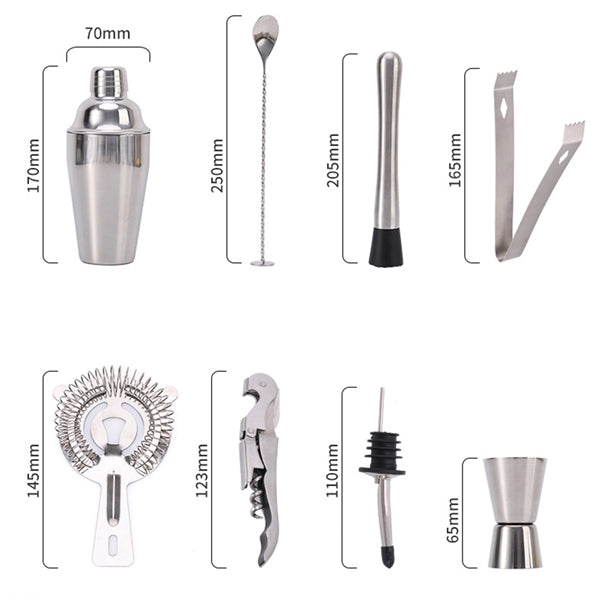 10-Piece Shakers Bartending Tool Set