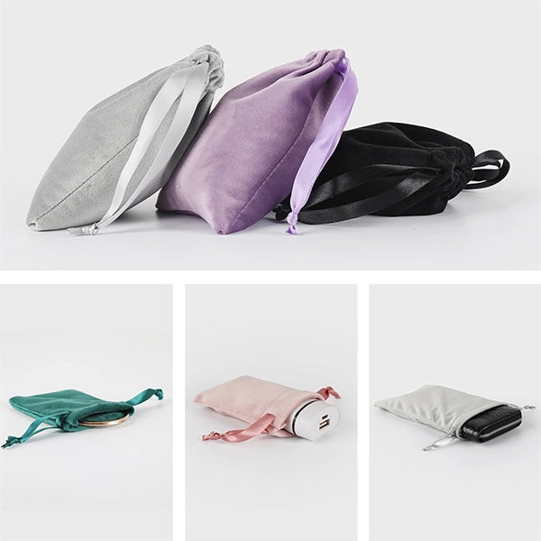 Luxury Velvet Drawstring Gift Bags for Gifts and Crafts.