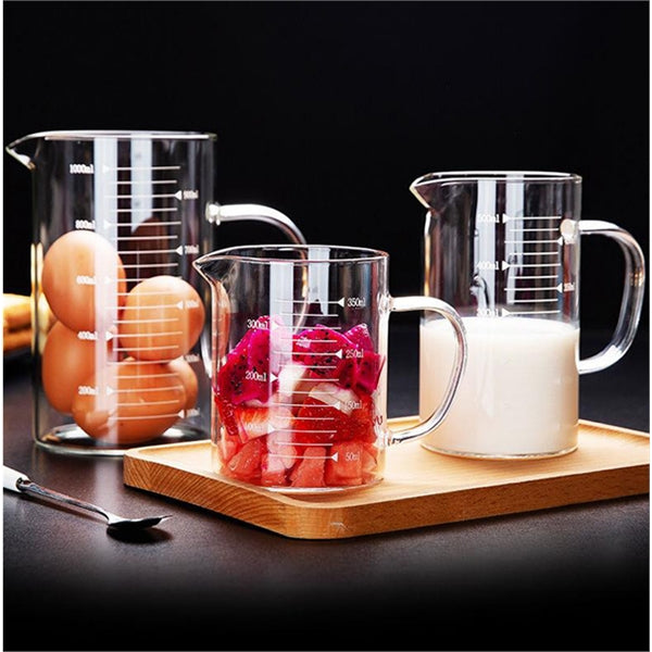 500ml Glass Measuring Cup With Bamboo Lid