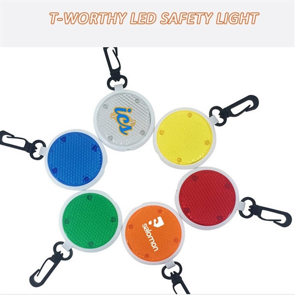 LED Running Light Mini Clip-on Safety Warning Reflector