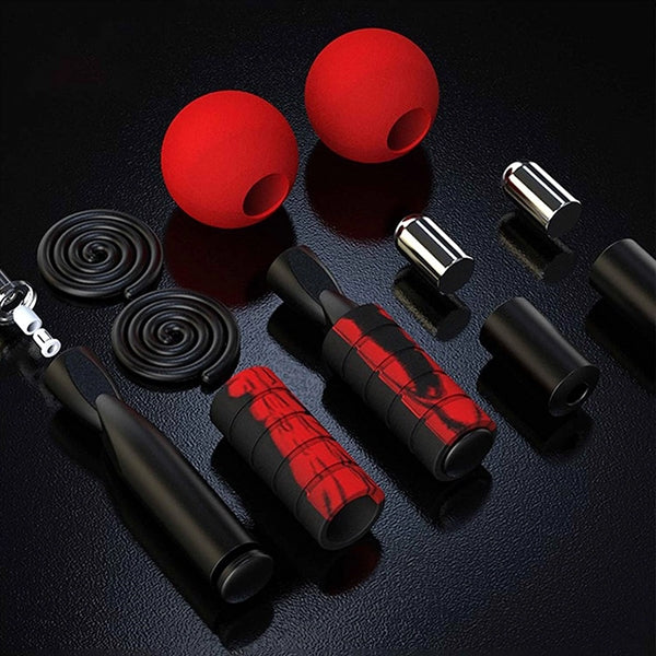 2 in 1 Cordless Indoor Jump Rope with Two Balls