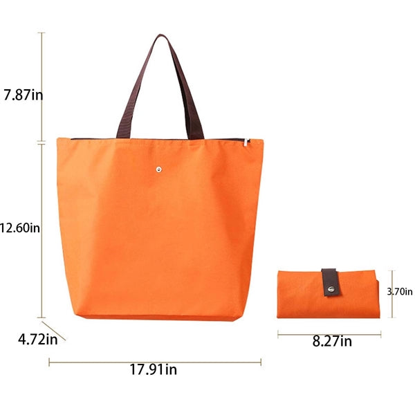 Foldable Large Zipper Tote Bag