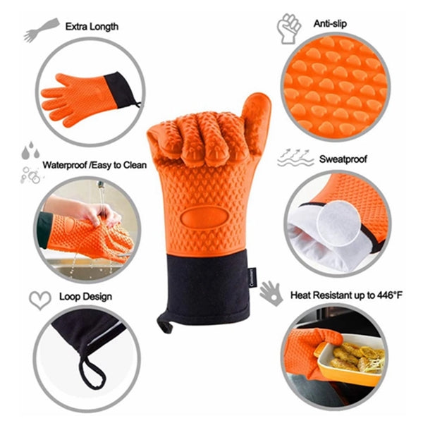 Heat Resistant Silicone Mitt