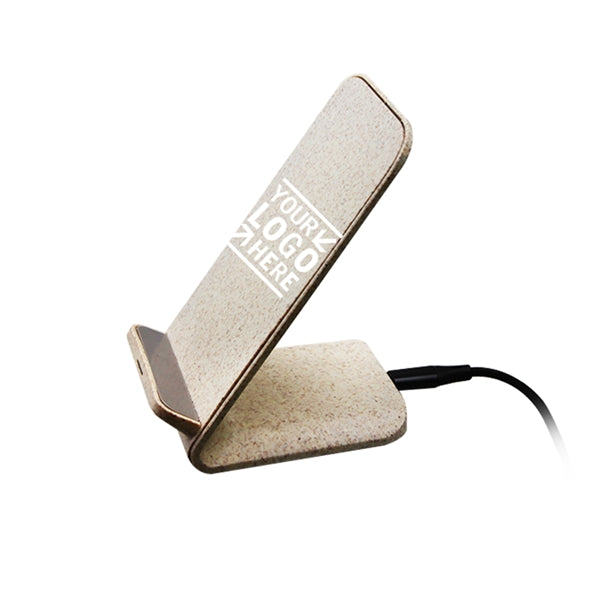 Biodegradable Wheat Straw Wireless Mobile Charger