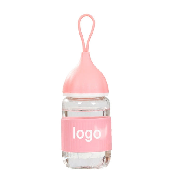 9.5oz Water Glass Bottle Rope Cup