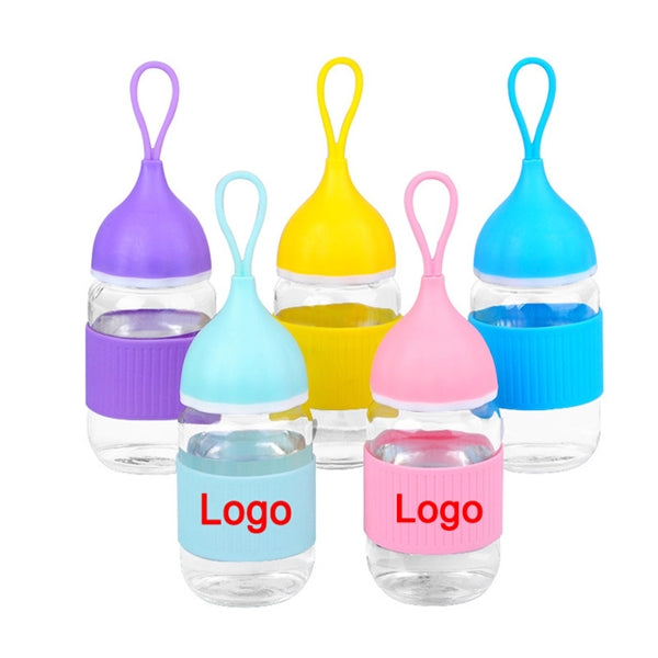 9.5oz Water Glass Bottle Rope Cup
