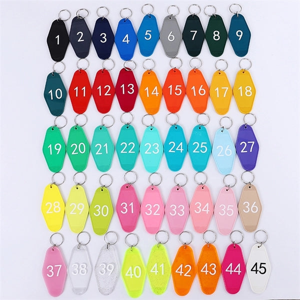 Plastic Motel Key Tags