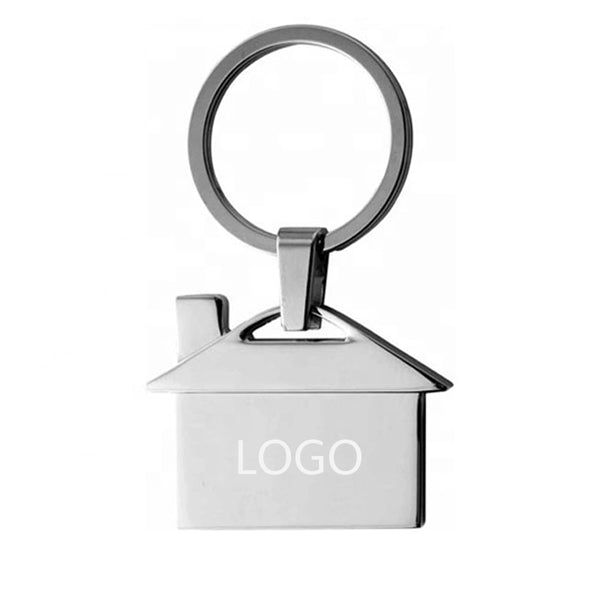 House shape Keychain Metal Keyring