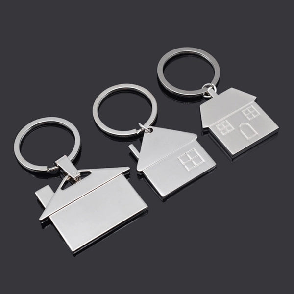 House shape Keychain Metal Keyring