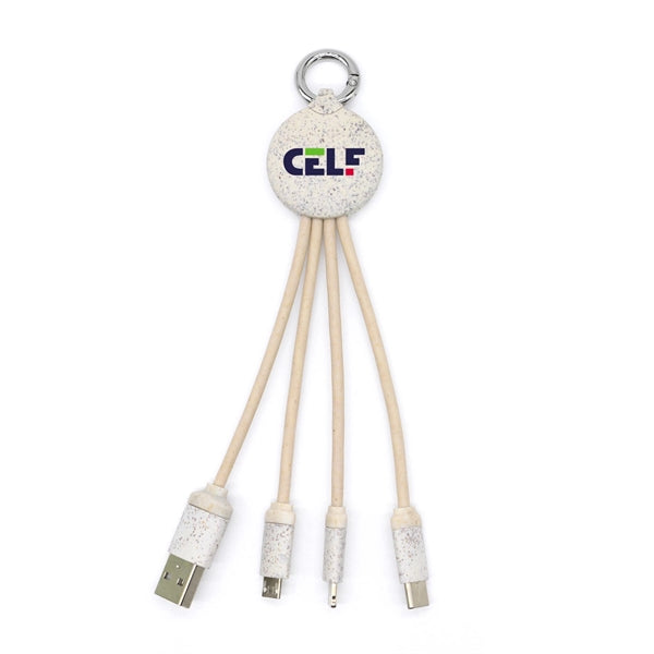 Environmental charging cable with custom logo for business