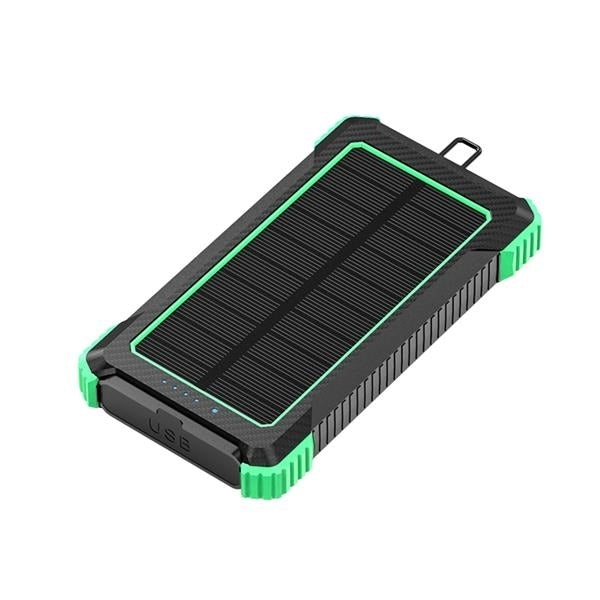 Outdoor Wireless Solar Power Bank 10000mAh With LED Light