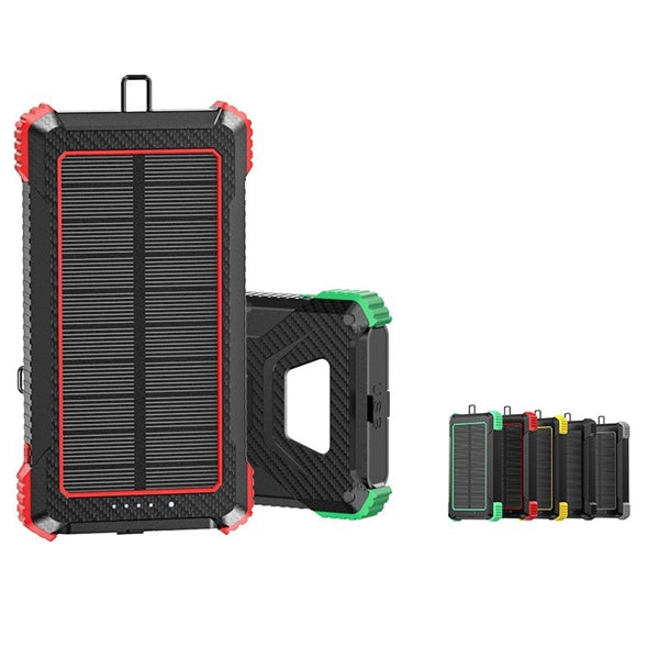 Outdoor Wireless Solar Power Bank 10000mAh With LED Light