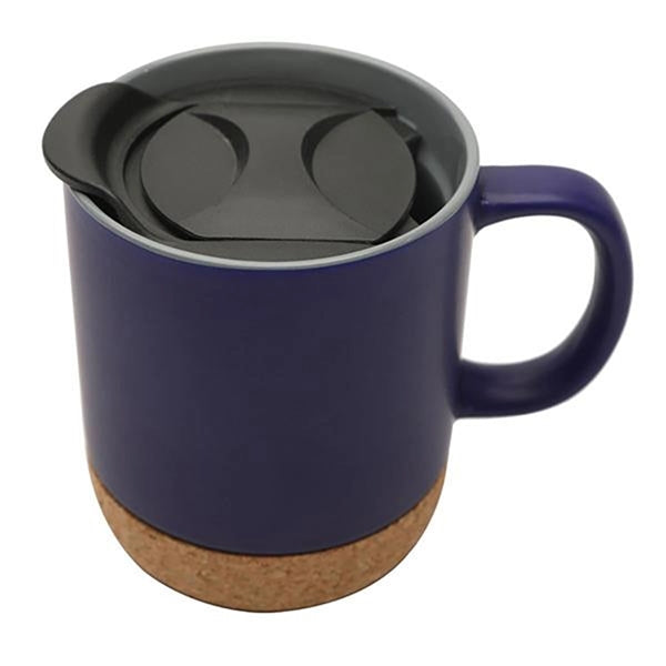 14 oz Cork Base Ceramic Coffee Mug