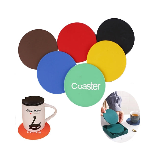 Round Rubber Coaster
