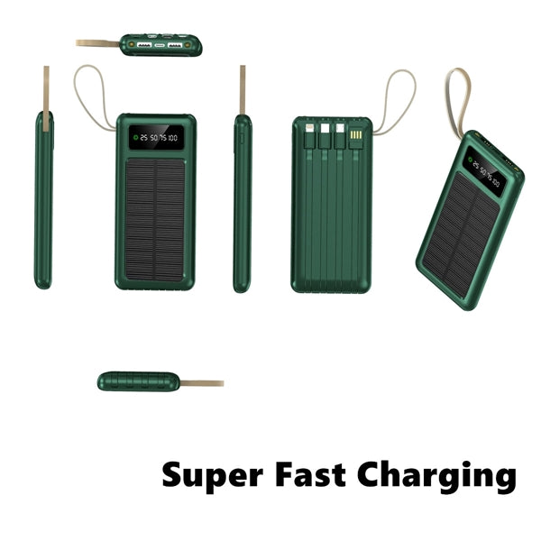 8000mAh Portable Solar Charger With LED Flashlight