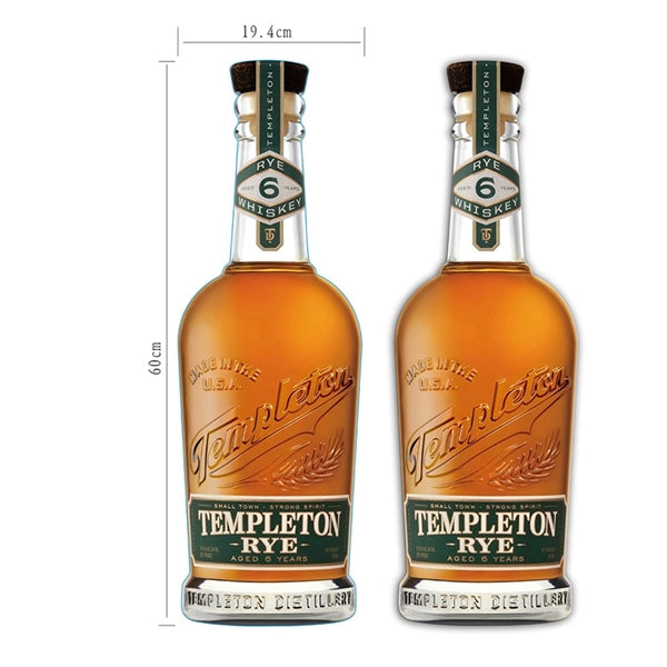 Bottle Shaped Metal Alcohol Sign