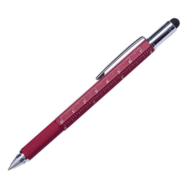 6 In 1 Plastic Multi Tool Touch Ballpoint Pen