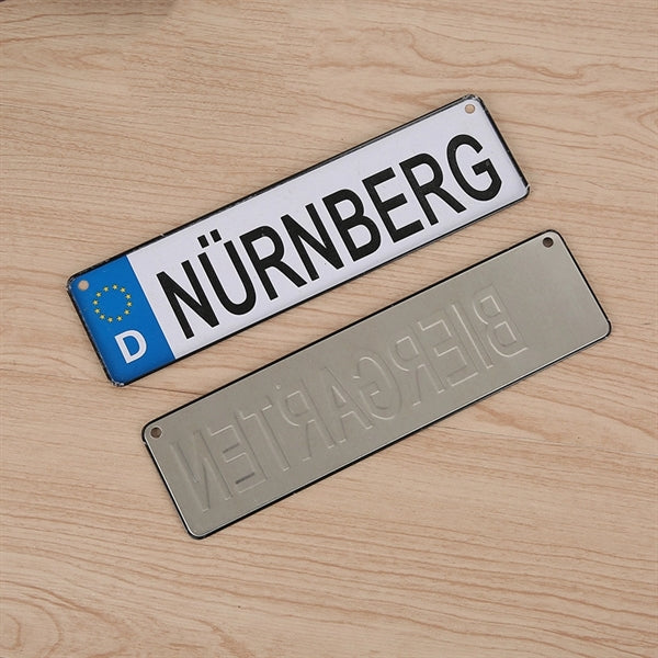 Metal Embossed Signage
