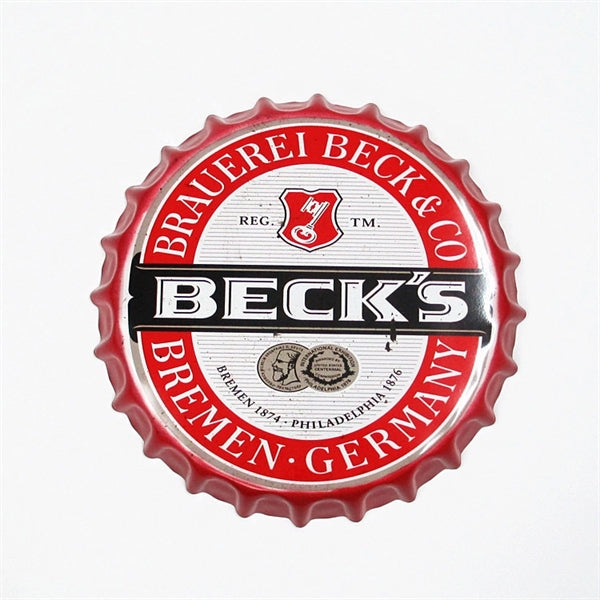 Bottle Caps Metal Tin Sign