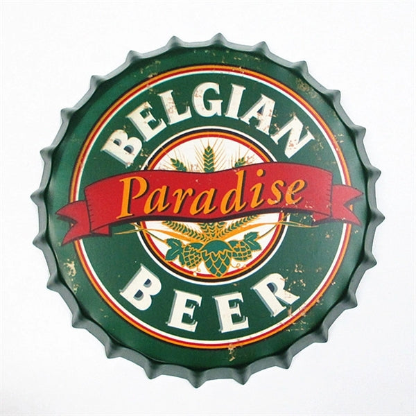 Bottle Caps Metal Tin Sign
