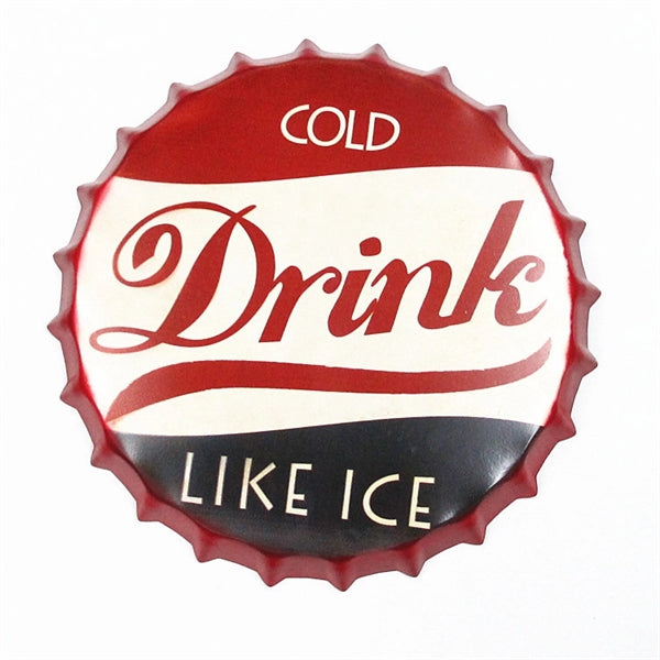 Bottle Caps Metal Tin Sign