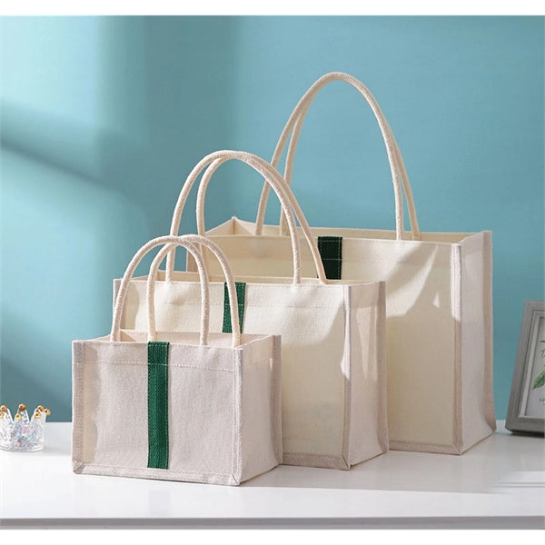 Cotton Canvas Travel Storage Tote Bag