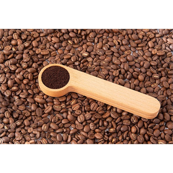 Wooden Coffee Scoop and Bag Clip