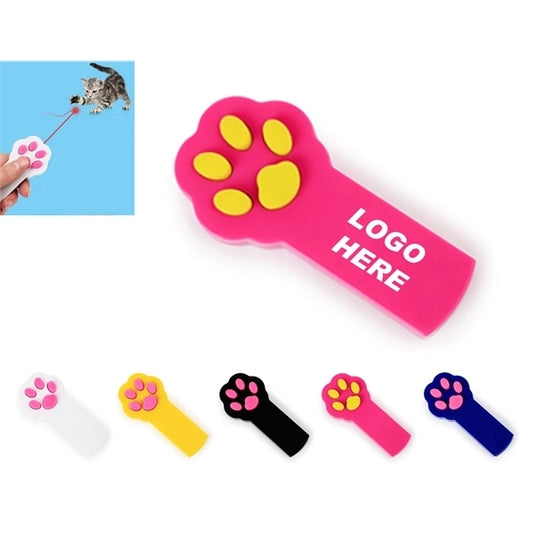 Paw Shaped Cat Laser Pointer Red Dot Pen Toy
