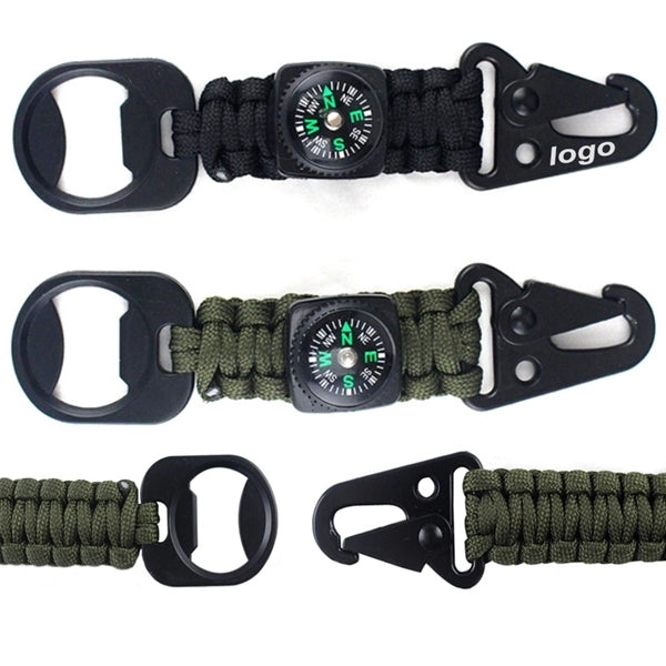 Survival Tactical Bracelets Paracord Keychain