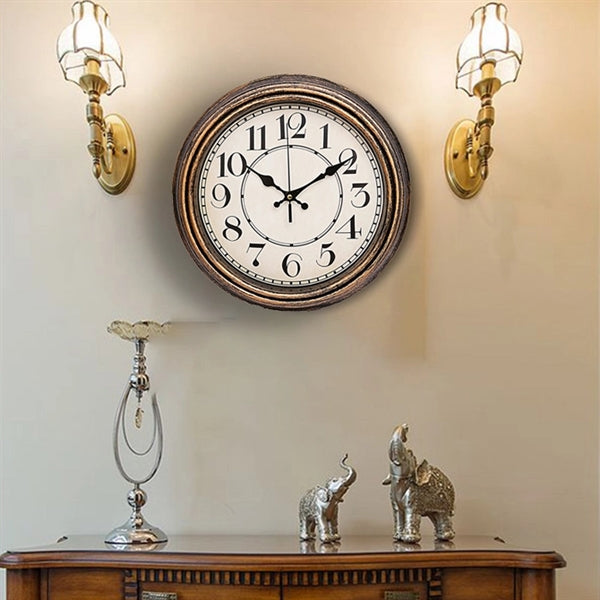 12 Inch Vintage Battery Operated Retro Wall Clocks