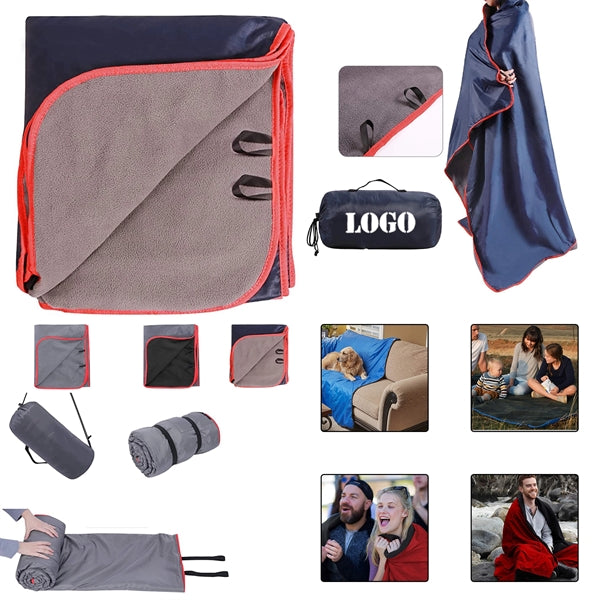 Large Waterproof Nylon/Fleece Stadium Blanket