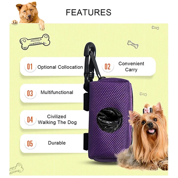 Poop Bag Holder With Zipper