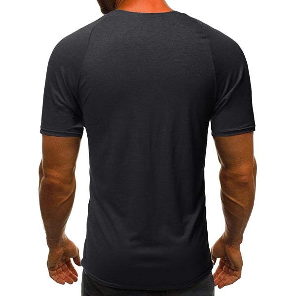 Pure Color Men's T-Shirt Short Sleeve
