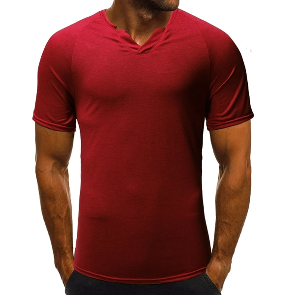 Pure Color Men's T-Shirt Short Sleeve