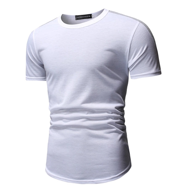 Pure Color Men's T-Shirt Short Sleeve