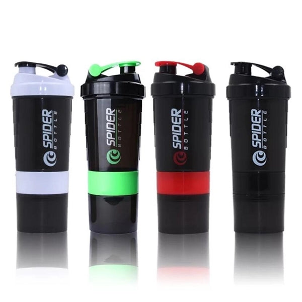 16oz 3-layer Protein Shaker Bottle