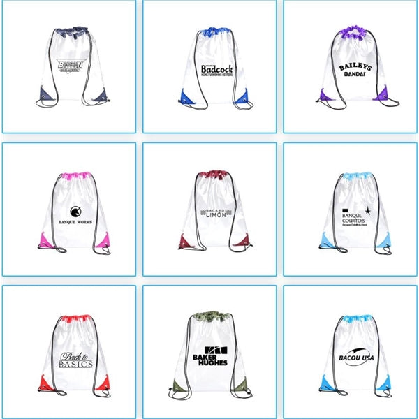 PVC Clear Drawstring Backpack
