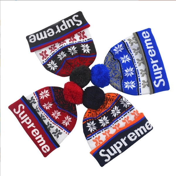 Knitted Winter Pom Beanies