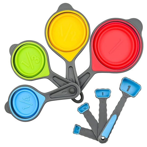 Silicone Measuring Cups and Spoons Set